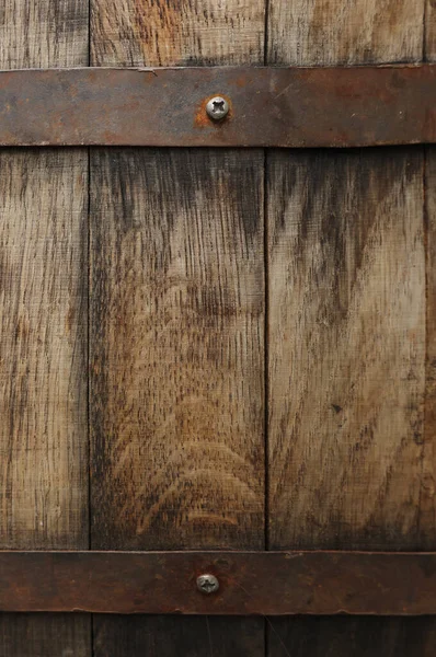 木樽の質感を背景に クローズアップ — ストック写真