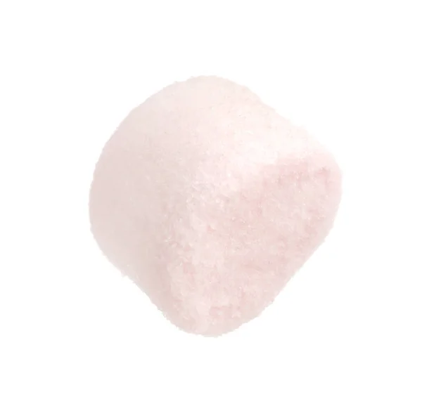 Delicioso Marshmallow Rosa Inchado Isolado Branco — Fotografia de Stock