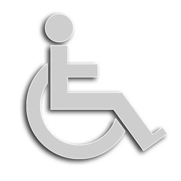 Включение Инвалидности Иллюстрация Международного Символа Доступа Белом Фоне — стоковое фото