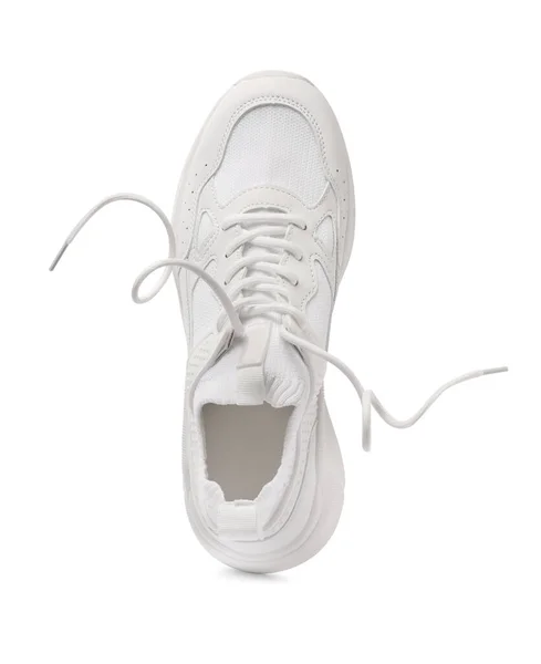 Una Nuova Sneaker Elegante Isolata Bianco — Foto Stock