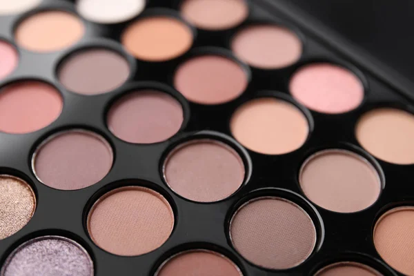 Beautiful Eyeshadow Palette Background Closeup Professional Cosmetic Product — ストック写真