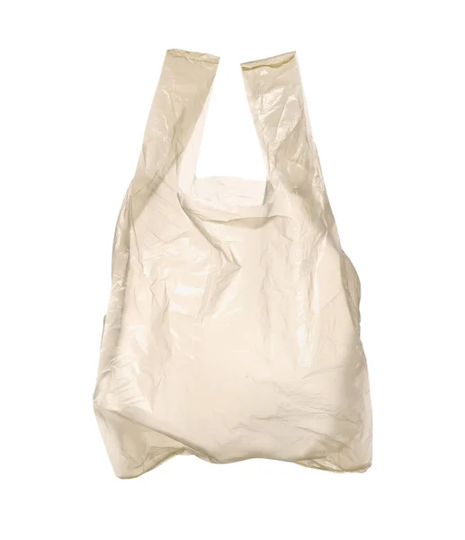 一个用白色隔热的空塑料袋 — 图库照片