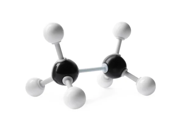 Molécule Alcool Isolée Sur Blanc Modèle Chimique — Photo