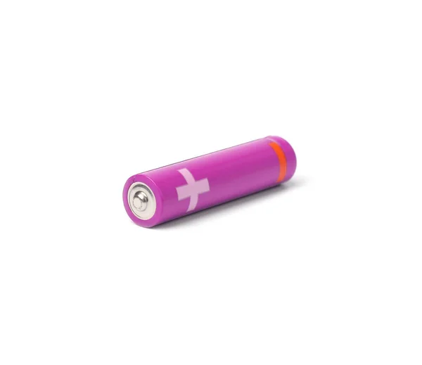 Nytt Aaa Batteri Isolerat Vitt — Stockfoto