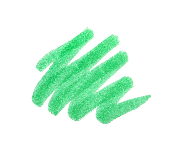 Σπινθηρογράφημα Πράσινο Δείκτη Που Απομονώνεται Λευκή Πάνω Όψη — Φωτογραφία Αρχείου
