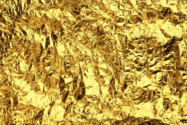 Detailní Pohled Lesklé Zlaté Plochy Jako Pozadí — Stock fotografie