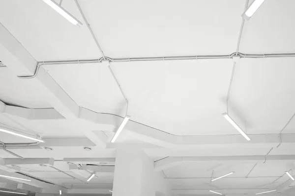 White Ceiling Modern Lighting Room Low Angle View — Photo