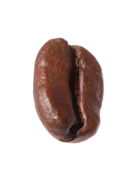 Aromatisk Kaffeböna Isolerad Vitt — Stockfoto