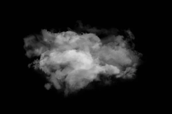 Mrak Bílého Kouře Černém Pozadí — Stock fotografie