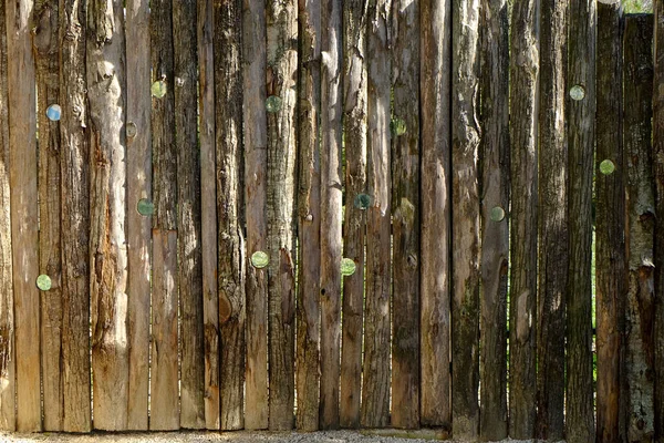 Holzgehege Mit Löchern Zur Beobachtung Der Tiere Freien — Stockfoto