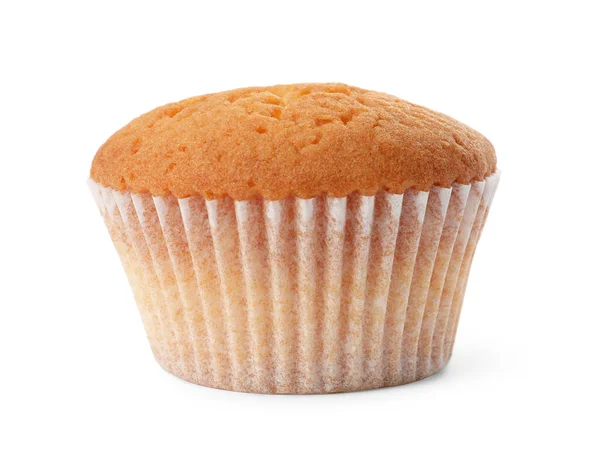 Sabroso Muffin Aislado Blanco Pastelería Fresca — Foto de Stock