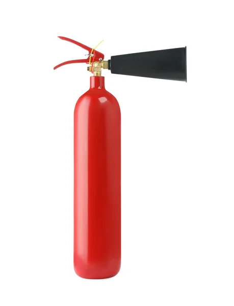 One Red Fire Extinguisher White Background — Stock Photo, Image
