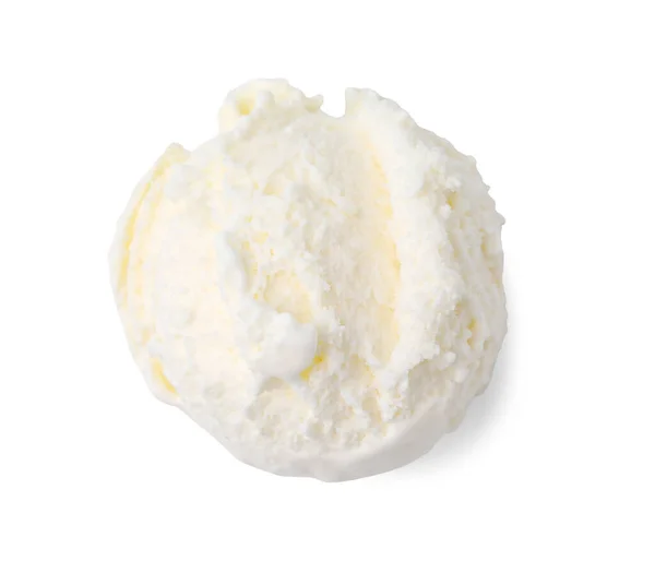 위에서 맛있는 바닐라 아이스크림 — 스톡 사진