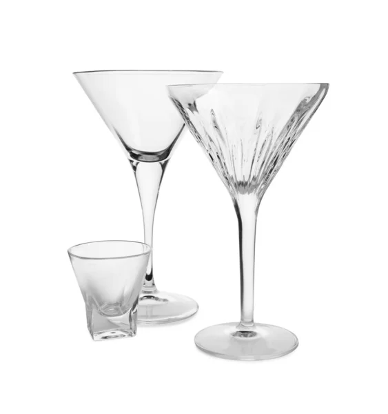 Elegant Tom Martini Shot Briller Isoleret Hvid - Stock-foto