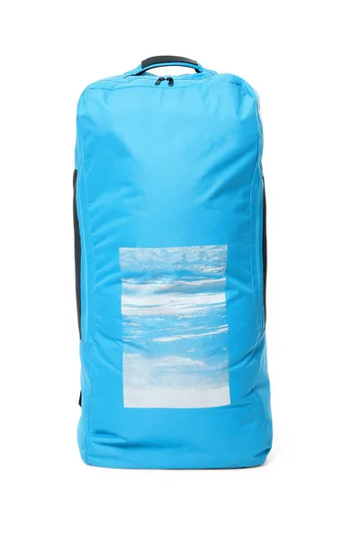 Dry Bag Stand Lapát Beszállás Sup Izolált Fehér — Stock Fotó