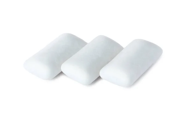 Molte Gustose Gomme Masticare Sfondo Bianco — Foto Stock