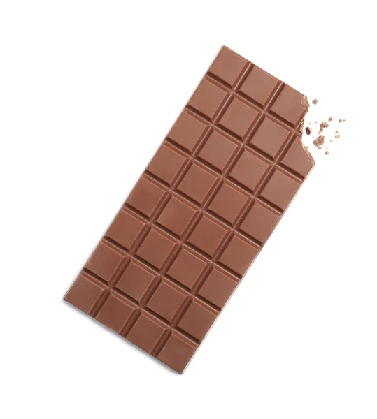 Шоколад Кусатым Молоком Белый Вид Сверху — стоковое фото