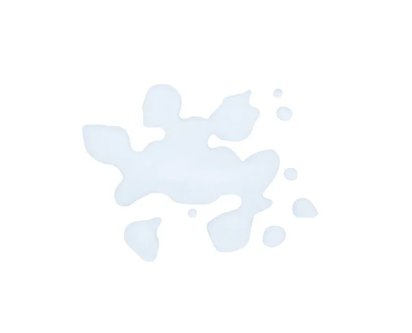 Puddle Van Zuiver Water Witte Achtergrond Bovenaanzicht — Stockfoto