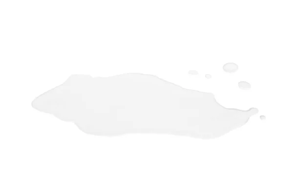 Pfütze Aus Reinem Wasser Auf Weißem Hintergrund — Stockfoto