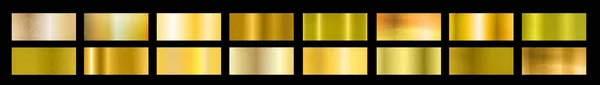Set Van Gouden Texturen Zwarte Achtergrond Banner Design — Stockfoto