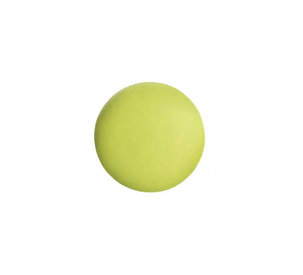 One Light Green Pill Isolated White — Stock Photo, Image