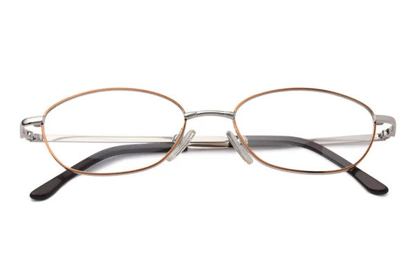 Stylish Pair Glasses Isolated White — Stock Photo, Image