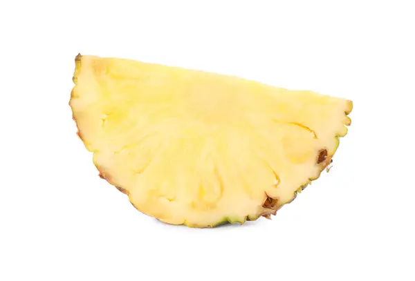 用白色的 成熟的菠萝片 — 图库照片