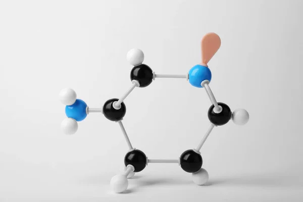 Struktura Molekuły Białym Tle Model Chemiczny — Zdjęcie stockowe