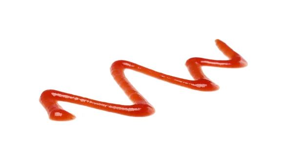 在白色上分离的美味番茄酱 — 图库照片