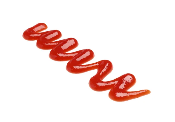 在白色上分离的美味番茄酱 — 图库照片