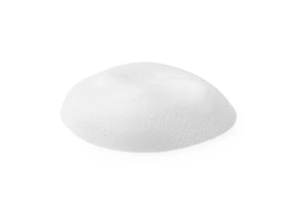 Schiuma Sfondo Bianco Detergente Viso Cosmetici Cura Della Pelle — Foto Stock