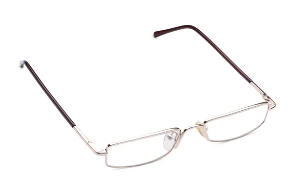 Snygga Par Glasögon Isolerade Vitt — Stockfoto