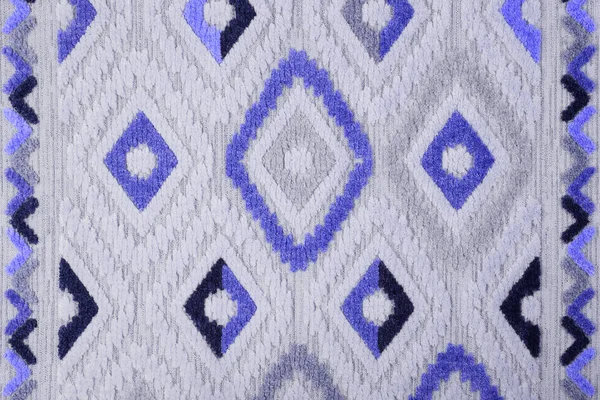 Weicher Teppich Mit Schönem Muster Als Hintergrund Draufsicht — Stockfoto