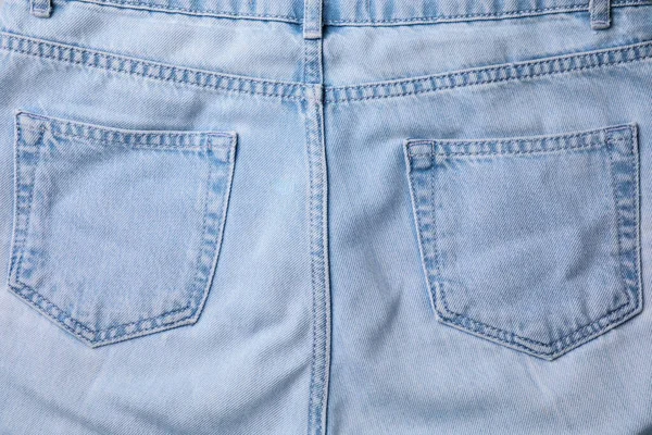 Jeans Τσέπες Φόντο Top View — Φωτογραφία Αρχείου
