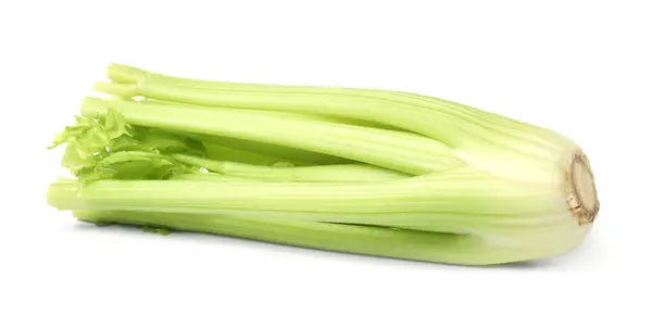 Čerstvý Zralé Zelený Celer Izolovaný Bílém — Stock fotografie