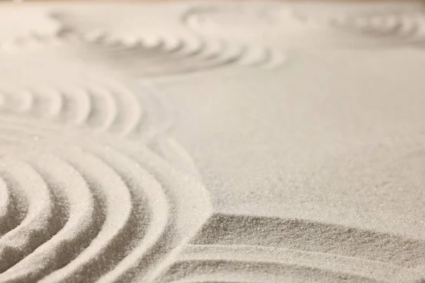Όμορφες Γραμμές Που Στην Άμμο Closeup Χώρο Για Κείμενο Κήπος — Φωτογραφία Αρχείου