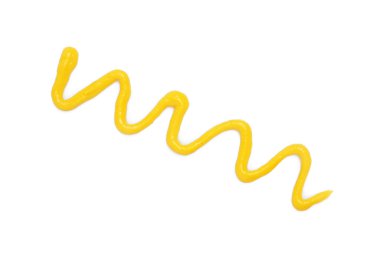 Lezzetli hardal kokusu beyaz, üst manzara