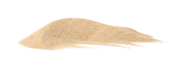 Куча песка, изолированного на белом