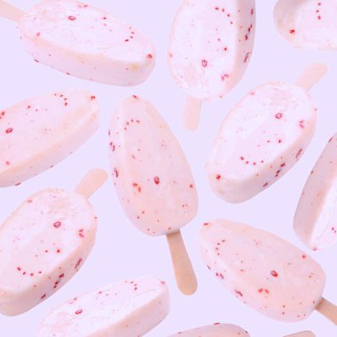 Hafif arka planda dondurmalı desen