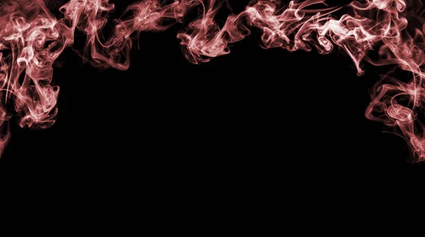 Füst Keret Fekete Háttérrel Hely Szövegnek Bannertervezés — Stock Fotó