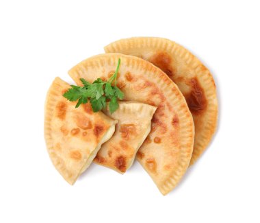 Peynirli ve maydanozlu nefis kızarmış chebureki.