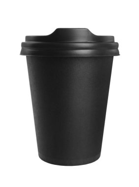 İçmek için. Beyaz kahve fincanı izole edilmiş.