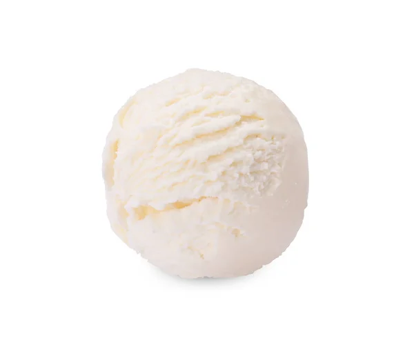 Scoop Νόστιμο Παγωτό Απομονώνονται Λευκό — Φωτογραφία Αρχείου