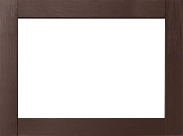 Holzrahmen Mit Weißem Hintergrund Mockup Für Design — Stockfoto