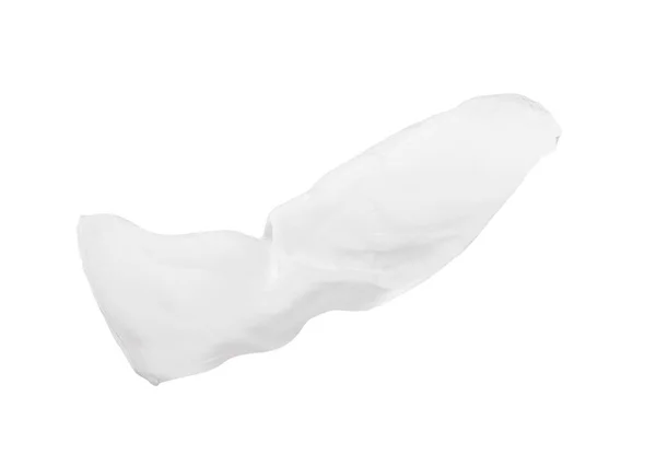 Bella Tulle Tessuto Volare Sfondo Bianco — Foto Stock