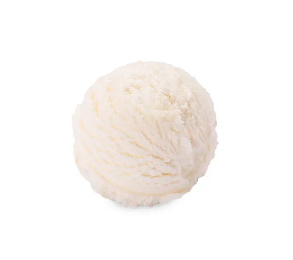 Scoop Tasty Ice Cream Isolated White — Stock Photo, Image