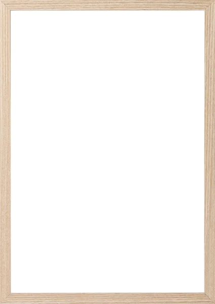 Wooden Frame Blank White Background Mockup Design — Stock Photo, Image