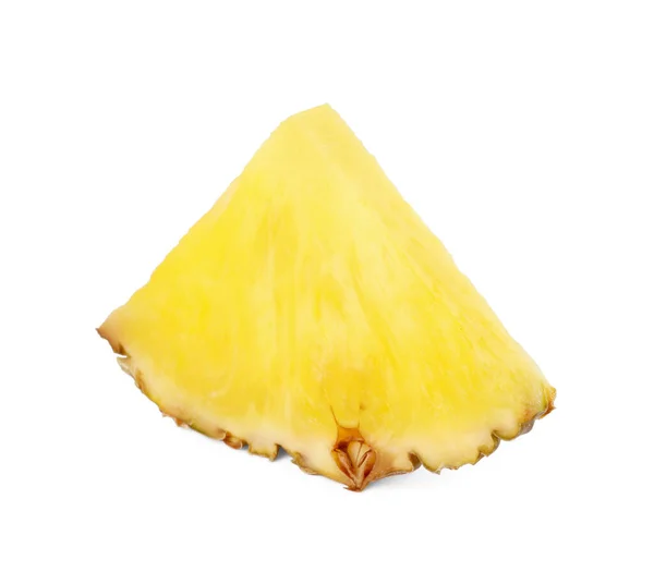 Lätt Välsmakande Mogen Ananas Isolerad Vit — Stockfoto