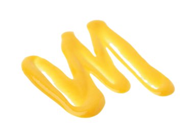 Lezzetli organik köri sosu beyaza izole edilmiş.