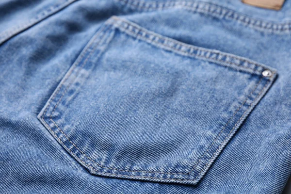 Jeans Pocket Background Closeup View — Stock Photo, Image
